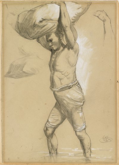 Man Carrying a Bundle by Richard Beavis